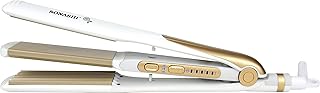 Lisseur et bigoudi 2 en 1 sonashi [blanc-or] shs-2082 outil de coiffure