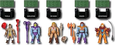 Ensemble de figurines mega constrix gdv86 heroes masters of the universe, multicolore