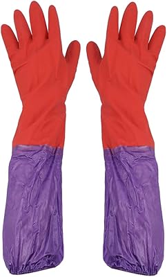 Gants d'entretien d'aquarium felkis - gants de changement d'eau d'aquarium, gants longs imperméables