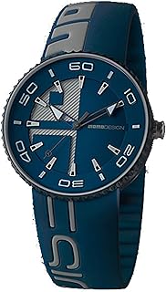 Montre à quartz analogique momo design jet pour homme avec bracelet en silicone