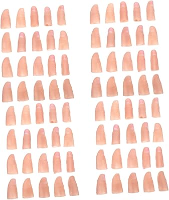 Safigle 80 pcs accessoires doigts articulés faux pouce outils de magicien bouts