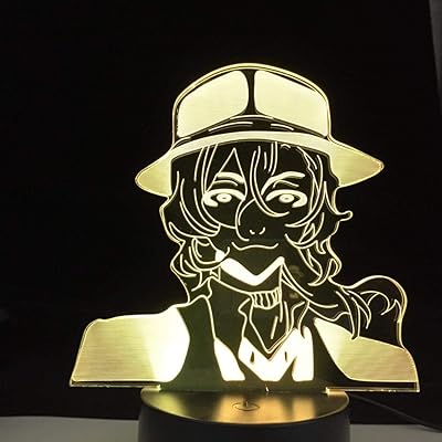 Veilleuse led bungo nakahara chuya stray dog pour décoration de chambre à coucher