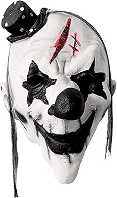 Masque de clown d'halloween créatif, masque effrayant en latex pour décorations de cosplay
