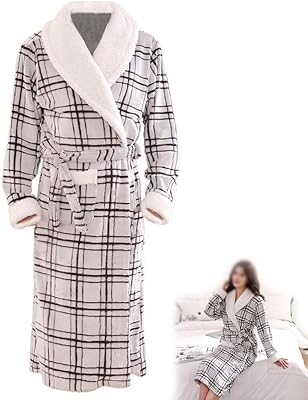 Robe d'hiver en polaire pleine longueur, automne hiver, tissu de flanelle épais rayé