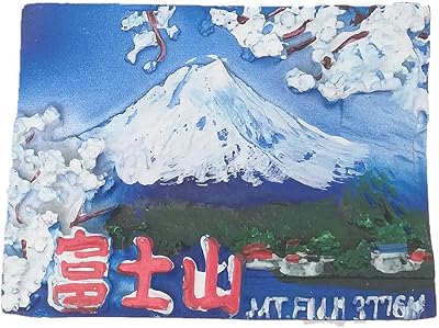 Aimant de réfrigérateur souvenir du mont fuji en 3d, décoration de maison
