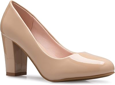 Chaussures classiques à talons hauts et bout rond olivia k pour femmes