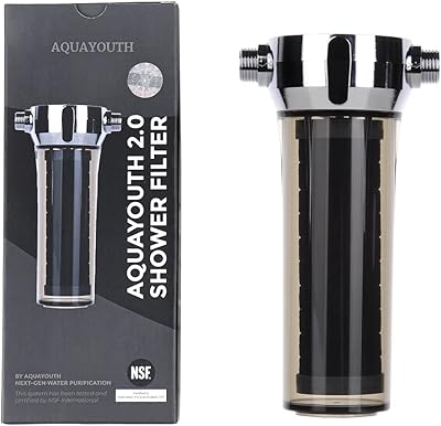 Filtre de pomme de douche au charbon aquawith 2.0 | élimine le chlore