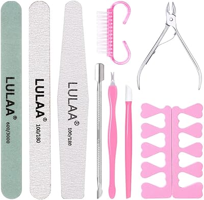 Ensemble de limes à ongles u-home 9 pièces, lime à ongles et polissoir