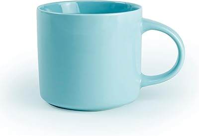 Tasse en céramique en porcelaine pour thé et café shalo 330 ml, bleu