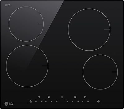 Poêle électrique encastrable lg 60 cm avec 4 brûleurs - cbez2414b
