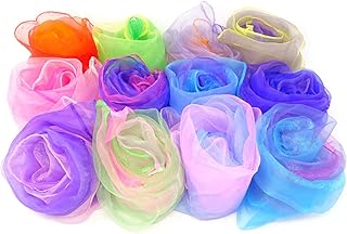 Foulards carrés de couleur ombrée, foulards de danse en soie pour la musique et le mouvement, foulards de danse amusants pour enfants, foulards de danse pour les tout-petits, 12 pièces, 1. Diaytar : Des promotions exceptionnelles toute l'année pour tous les Sénégalais