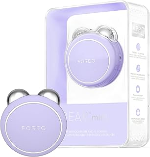 Bear foreo mini appareil de sculpture du visage, outil de sculpture instantanée du visage pour le lifting du visage et la réduction du double menton, non chirurgical augmente l'absorption des produits de soins de la peau du visage, violet clair. Diaytar Sénégal : Innovation digitale et prix attractifs