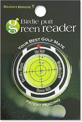 Buddybirdie birdie putt green reader | marqueur de balle de style jeton
