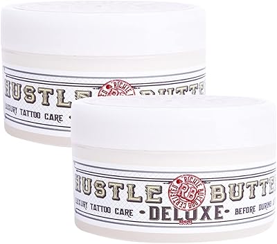 Baume de soin pour tatouage hustle butter (paquet de 2) traite et protège les nouveaux tatouages ​​et rajeunit les anciens tatouages ​​- crème de tatouage 100 % végétalienne sans pétrole. Diaytar Sénégal : Le plaisir d'acheter sans se priver