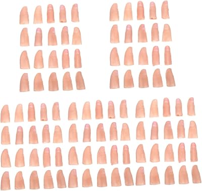 Nuobesty 100 pièces simulation d'accessoires jouets outils accessoires d'halloween manchon de doigt