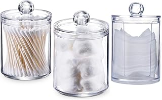 Porte-coton-tige en plastique de 300 ml, organisateur de maquillage transparent q-tip, contenants