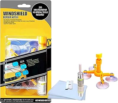 Kit de réparation de pare-brise de voiture - kit de réparation de copeaux de pare-brise avec résine de réparation de pare-brise pour réparation de rayures de fissures de pare-brise de voiture. Diaytar Sénégal : Achetez plus, dépensez moins