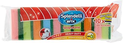 Éponge de nettoyage arix splendly, 10 pièces, multicolore