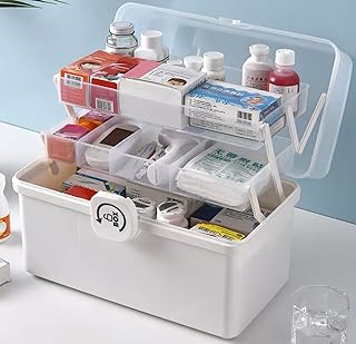 Grande boîte médicale en plastique primefi, kit de voyage médical d'urgence familiale, étui