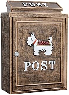 Boîte aux lettres murale, boîte aux lettres extérieure résistante aux intempéries, boîte à colis verrouillable, boîte aux lettres sécurisée pour le courrier et les lettres, noir - b. Diaytar : Le discount intelligent pour consommateurs avisés