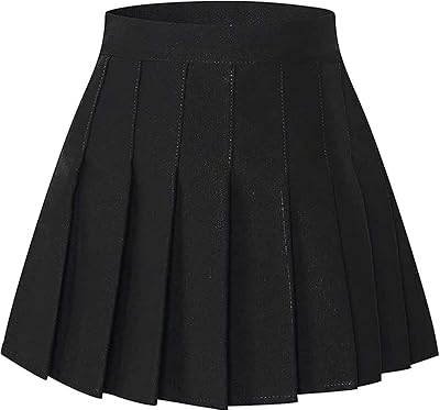 Mini-jupe pour fille, jupe plissée à carreaux/unis, mini-jupes d'uniforme scolaire