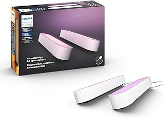 Barre lumineuse intelligente philips hue, blanche et multicolore, unité de base arrière double