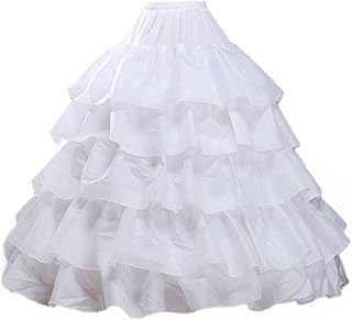 Mini-jupe en crinoline à volants à 4 os idris, taille us2-16, blanc, m
