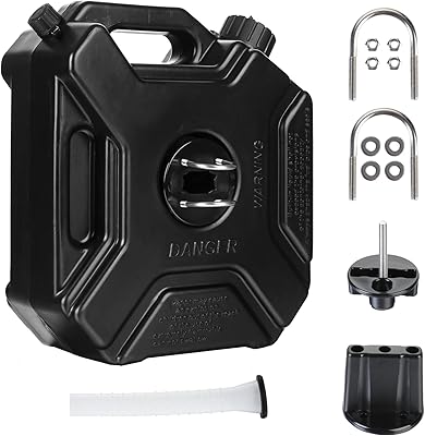 Réservoir d'essence noir hysomet de 13 gallon 5 l conteneur de stockage