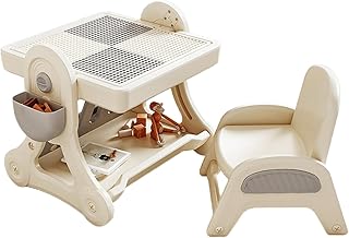 Ensemble de table multi-activités 5 en 1 pour enfants avec 1 chaise, rangement