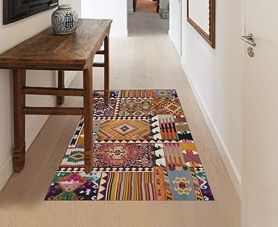 Tapis bohème kilim 2495 velber, vinyle, multicolore, 75 x 120 x 0,2 cm. Diaytar : Votre shopping, nos meilleurs prix