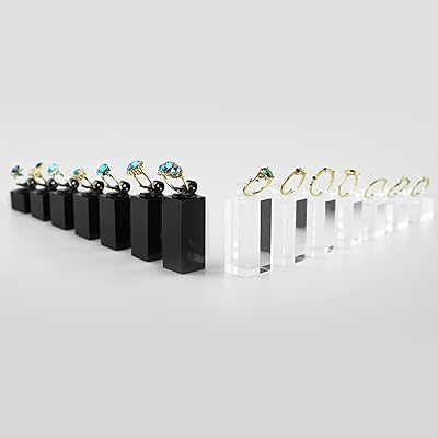 Présentoir à bijoux en acrylique pour bague (14 pièces)