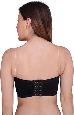 Glamroot soutien-gorge rembourré multidirectionnel sans bretelles pour femme avec fermeture à crochet au