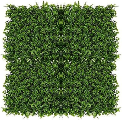 4 pièces yatai panneaux de haie artificielle mur de plantes artificielles fougère herbe