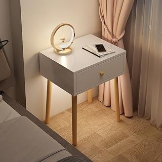 Table d'appoint moderne noliga avec tiroirs table pieds en bois massif pratique