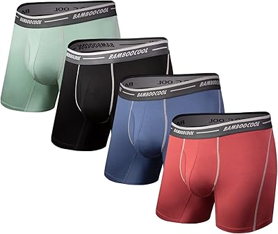 Sous-vêtements pour hommes doux et respirants, boxers en viscose de bambou pour un usage