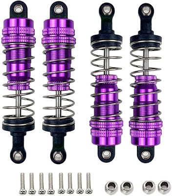 Amortisseur avant et arrière en aluminium pour wltoys 124019 124018 124017