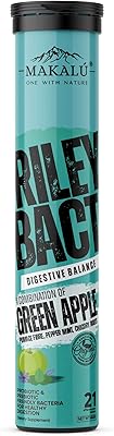 Makalo riley pact probiotique + prébiotique biologique pour hommes et femmes pour favoriser la digestion, la santé intestinale et le métabolisme | 21 comprimés effervescents | 100 % végétalien sans gluten ni sucre. Votre marketplace de proximité digitale : Diaytar