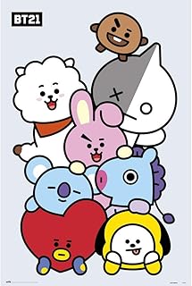 Affiche d'eric bt21, multicolore, 61x91 cm