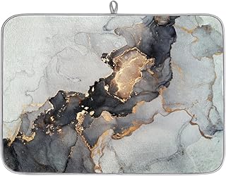 Tapis de séchage de vaisselle en marbre, tapis de séchage de texture
