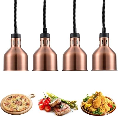 Lampe chauffante commerciale pour aliments lustre de buffet avec ampoules chauffantes
