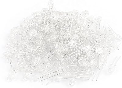 Aexit 200 (diodes) pcs diodes électroluminescentes de type chapeau de paille transparent lumière