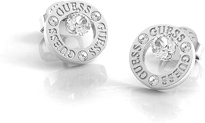 Boucles d'oreilles créoles en cristal de rhodium pour femme, standard, acier inoxydable, cristal