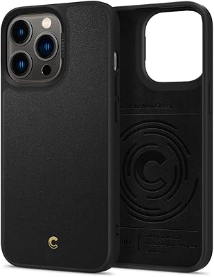 Étui en cuir searle brick design pour iphone 13 pro (2021) - noir