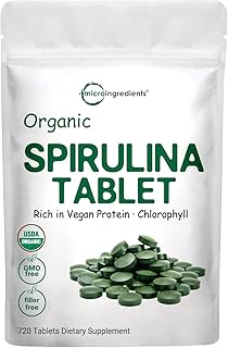 Supplément de spiruline biologique à micro-ingrédients (3 000/portion, 720 comprimés)