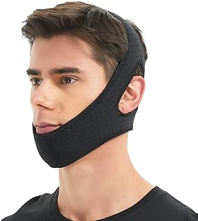 Sangle de menton anti-ronflement pour masque de sommeil, mentonnière pour utilisateurs de ronflements