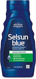 Selsan blue shampooing hydratant à l'aloe vera pour pellicules, 325 ml