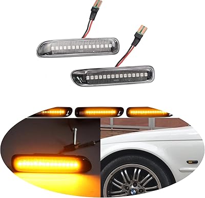 Zanakioto 2 x marqueurs latéraux compatibles avec e46 1999-2001 série 3 berline 316i