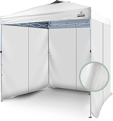 Auvent escamotable durable britek - tente facile à installer - auvent extérieur