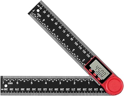 Détecteur d'angle numérique gors et règle en fibre de carbone + rapporteur règle