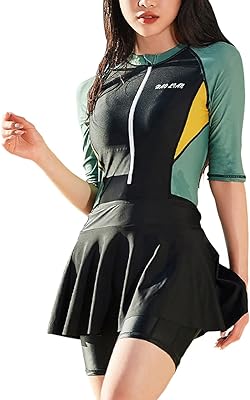Maillot de bain une pièce à manches longues pour femmes et filles